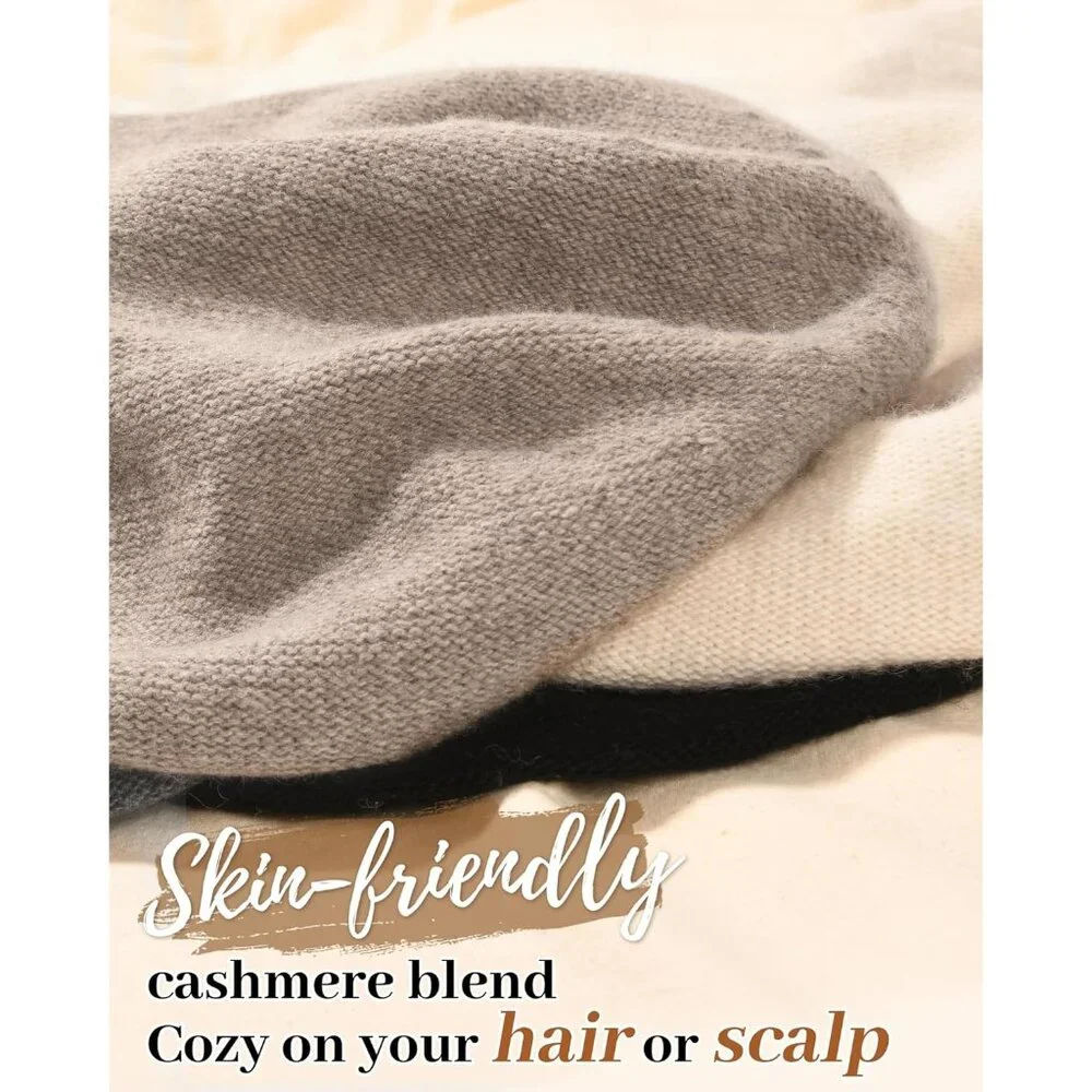 Women Slouchy Beanie Hat Soft Warm Wool Blend Winter Accessories - Picture 2 of 7